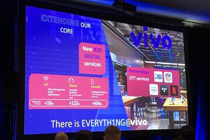 Presentation slide by André Kriger, CIO at Telefónica/Vivo