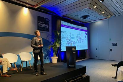 Rachel Higham, Managing Director of IT at BT, reviewing Da Vinci project progree